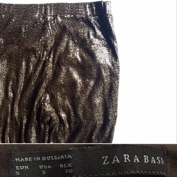 Zara Bronze Sequined Harem Pants / Joggers Size S - Picture 5 of 11
